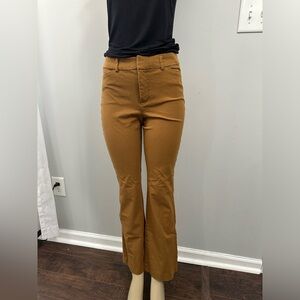 Smooth High Rise Flare Stretch Trousers